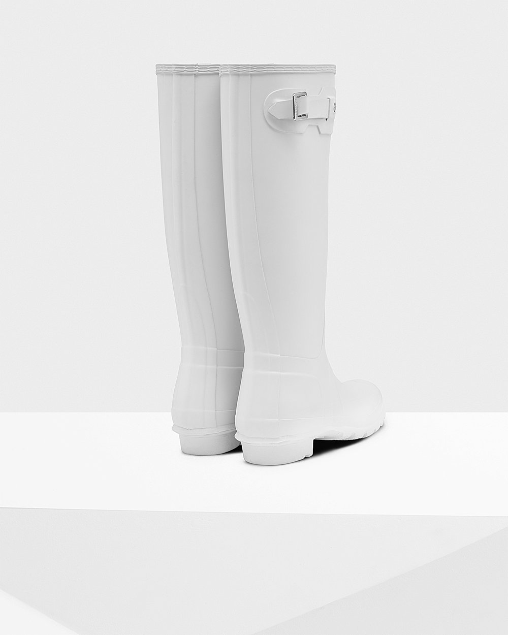 Womens Tall Rain Boots - Hunter Original (81NOJAPKE) - White